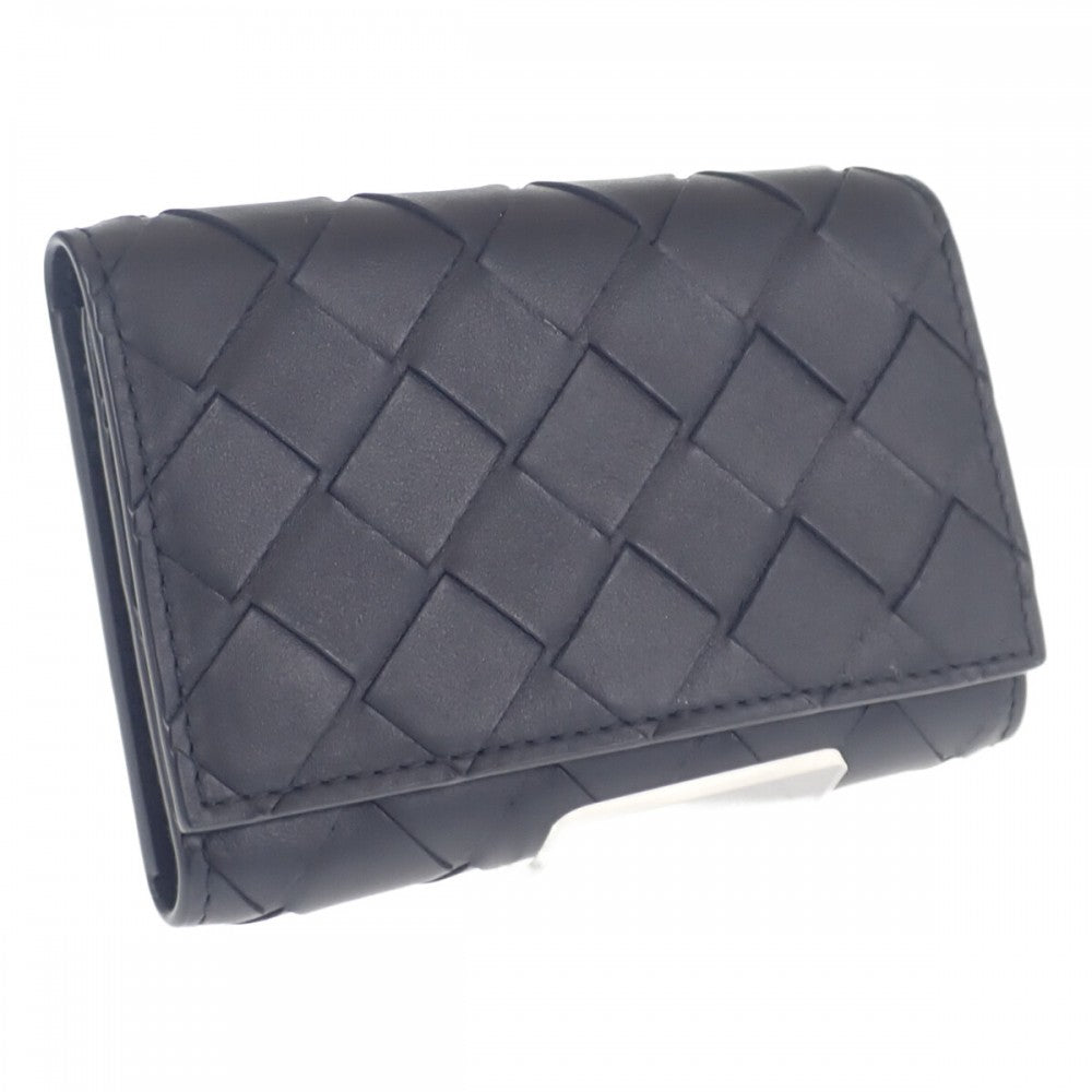 Bottega Veneta 寶緹嘉 630336VCPQ48803 鑰匙包 編織皮革 黑色 Nero 男款【二手】【A級品】