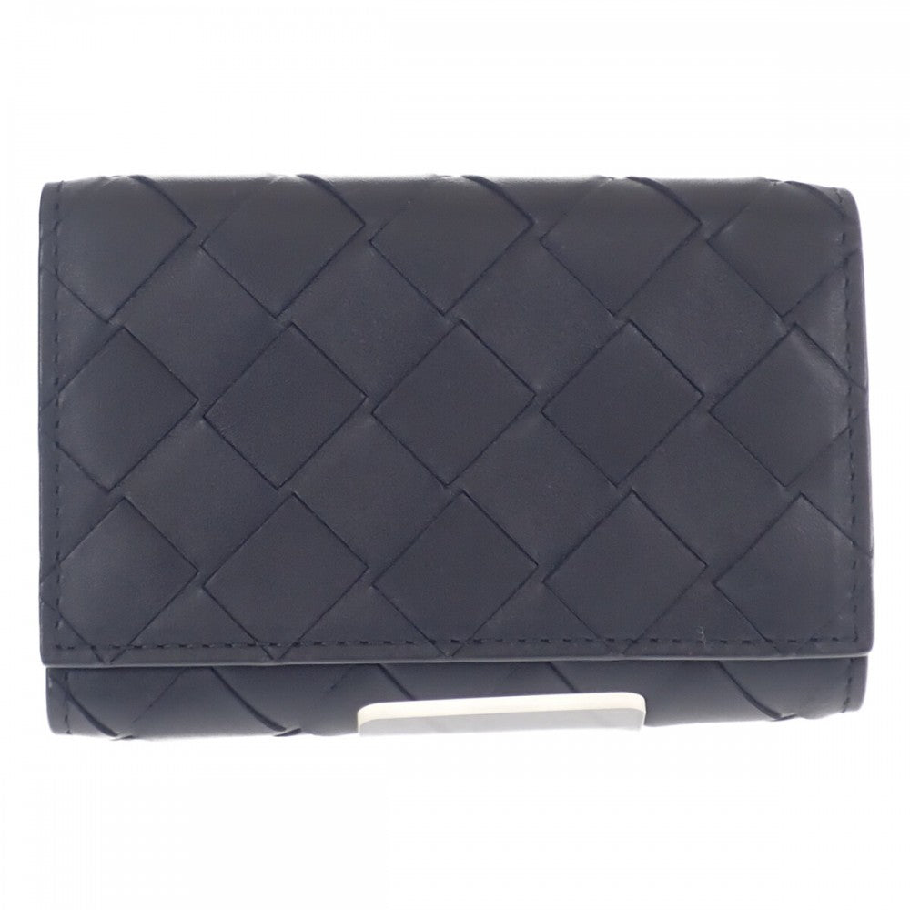 Bottega Veneta 寶緹嘉 630336VCPQ48803 鑰匙包 編織皮革 黑色 Nero 男款【二手】【A級品】