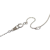 【中古】 デザインジュエリー フラワー カメリア ローズ ネックレス K18ホワイトゴールド ダイヤモンド ブラックダイヤモンド レディース【Aランク】