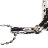 【中古】 デザインジュエリー フラワー カメリア ローズ ネックレス K18ホワイトゴールド ダイヤモンド ブラックダイヤモンド レディース【Aランク】