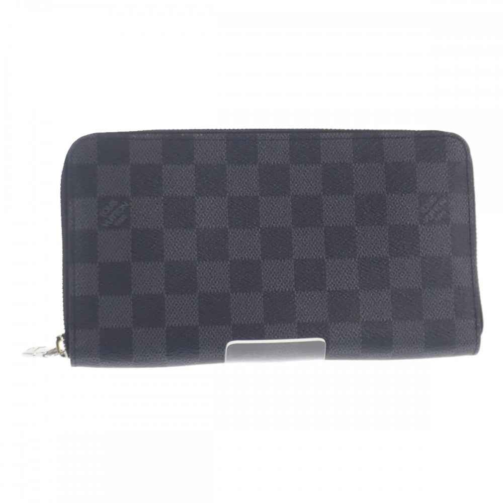 ルイヴィトン LOUIS VUITTON ジッピー・オーガナイザー NM N60111 ダミエグラフィット 長財布 ブラック メンズ【中古】【Aランク】
