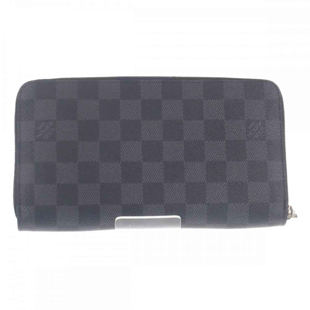 ルイヴィトン LOUIS VUITTON ジッピー・オーガナイザー NM N60111 ダミエグラフィット 長財布 ブラック メンズ【中古】【Aランク】