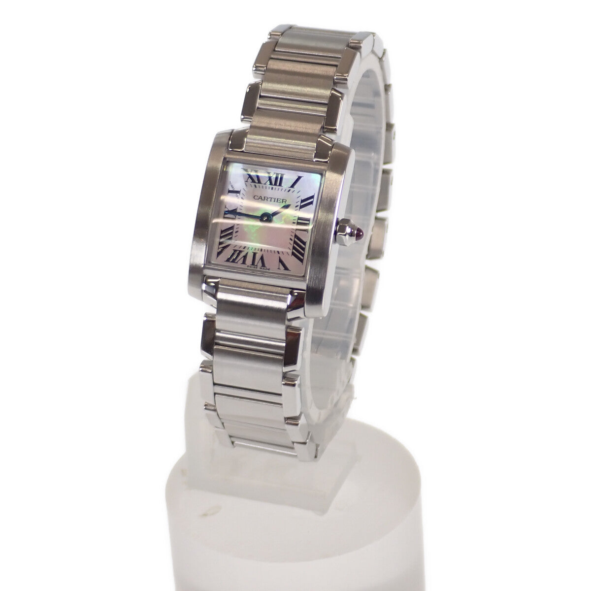 タンクフランセーズSM レディース 腕時計 W51028Q3 ステンレス ピンク ...