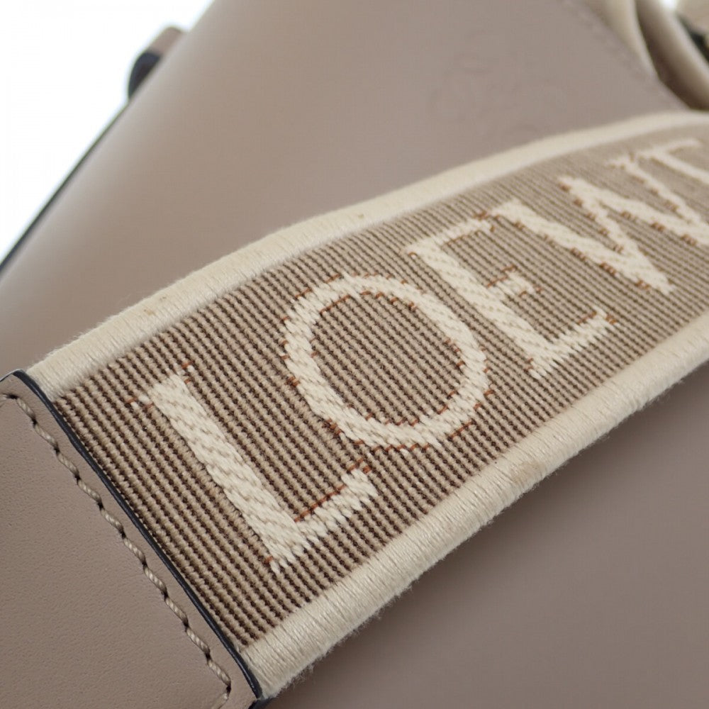 ロエベ LOEWE ゲート デュアルバッグミニ A650N46X13 ショルダーバッグ ソフトカーフスキン サンド ゴールド金具 レディース【中古】【Aランク】