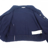 メゾンマルジェラ MAISON MARGIELA Decontracte ラグランスリーブ 2022SS L S51GP0255 カーディガン コットン ネイビー メンズ レディース【中古】【ABランク】