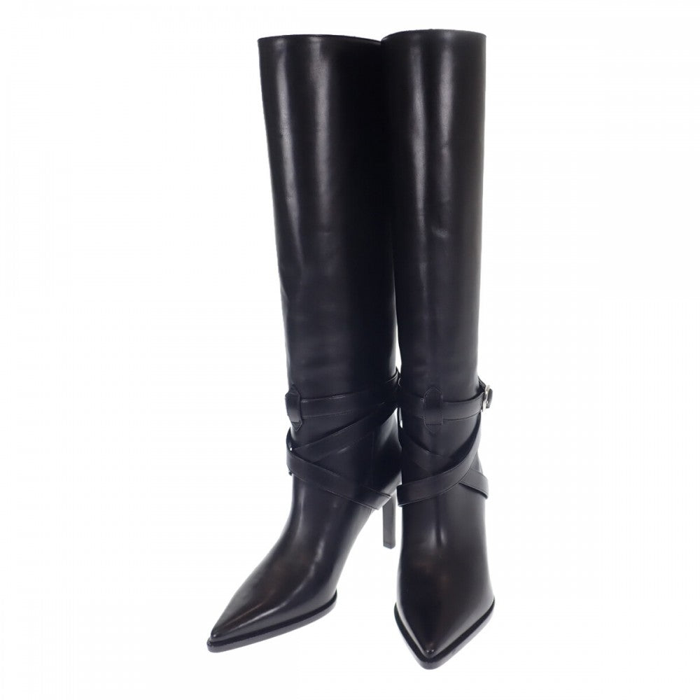 セリーヌ CELINE ベルヌイユ ハイ ロング 36 351363314C.38NO ブーツ カーフ ブラック レディース【中古】【Aランク】