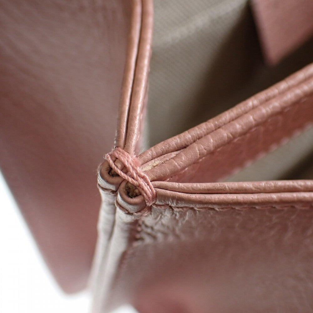 グッチ GUCCI インターロッキングG アウトレット ショルダーバッグ カーフ ピンク ゴールド金具 レディース【中古】【ABランク】