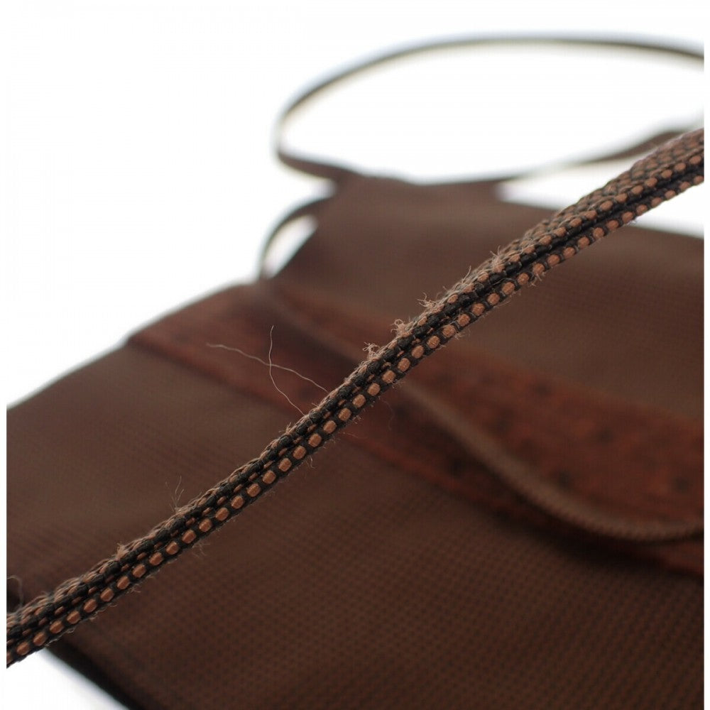 愛馬仕 HERMES 帆布斜背包 咖啡色 男女適用【中古】【AB級】