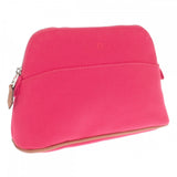 エルメス HERMES ボリード ミニ 20 ポーチ キャンバス レザー ピンク レディース【中古】【ABランク】