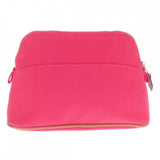 エルメス HERMES ボリード ミニ 20 ポーチ キャンバス レザー ピンク レディース【中古】【ABランク】