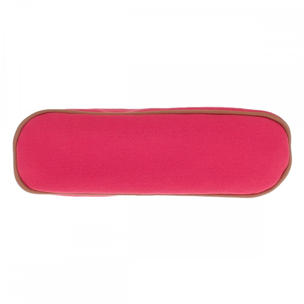 エルメス HERMES ボリード ミニ 20 ポーチ キャンバス レザー ピンク レディース【中古】【ABランク】