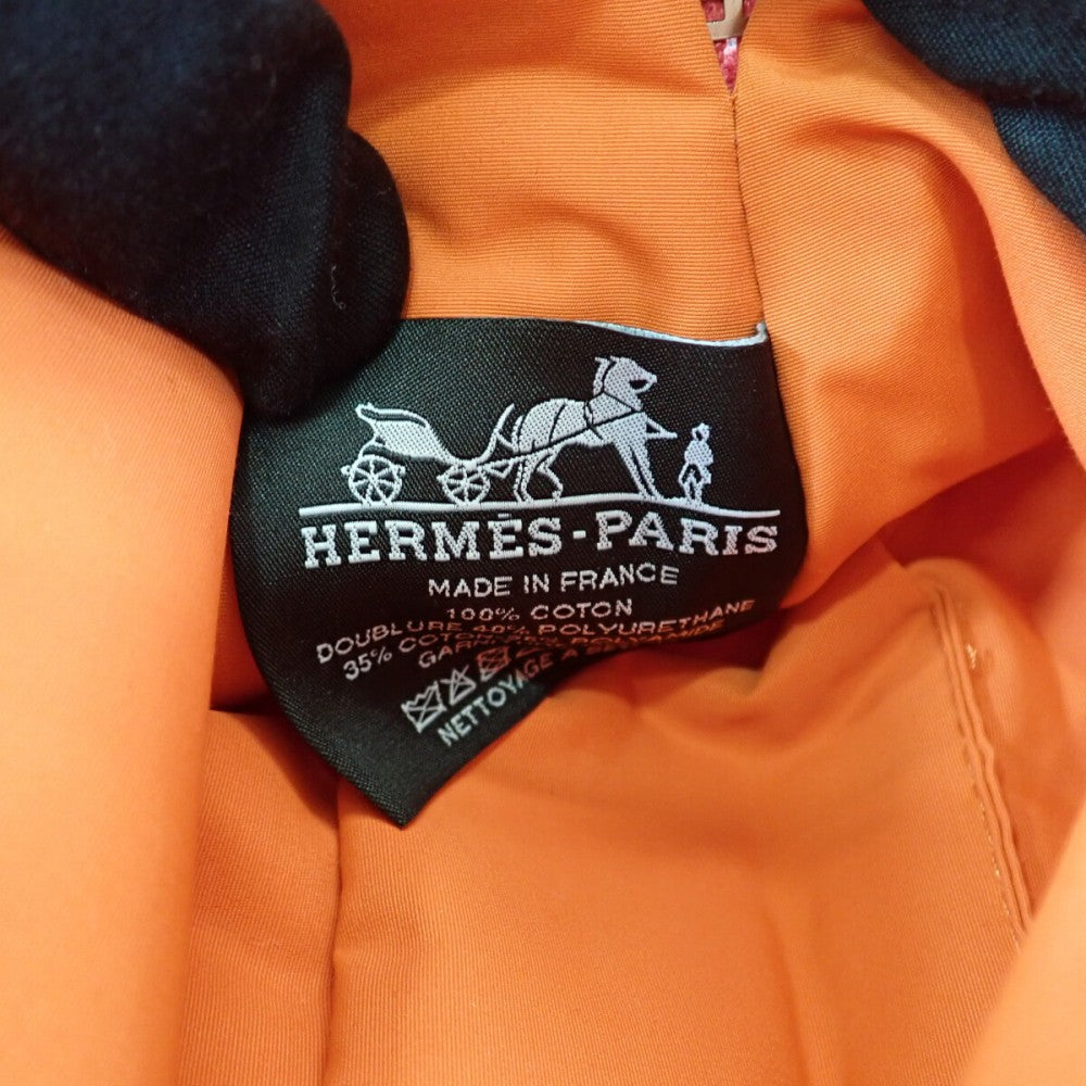 エルメス HERMES ボリード ミニ 20 ポーチ キャンバス レザー ピンク レディース【中古】【ABランク】