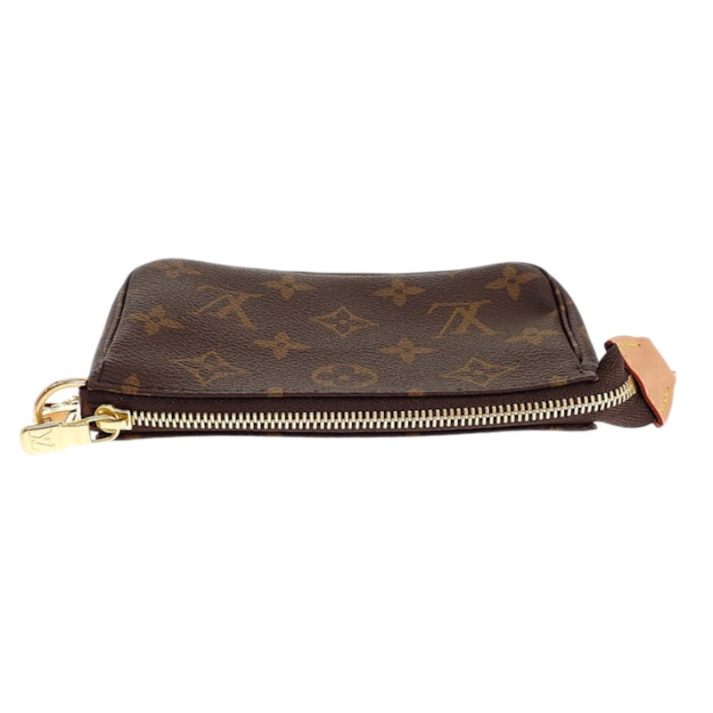 ルイヴィトン LOUIS VUITTON ミニ・ポシェット・アクセソワール M58009 モノグラム ポーチ ブラウン レディース【中古】【Sランク】