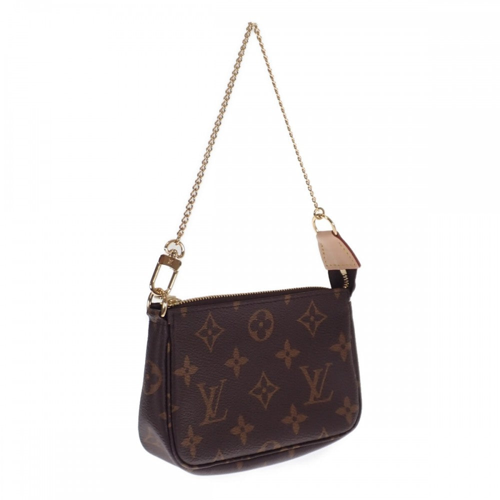 ルイヴィトン LOUIS VUITTON ミニ・ポシェット・アクセソワール M58009 モノグラム ポーチ ブラウン レディース【中古】【Sランク】