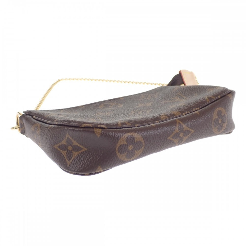 ルイヴィトン LOUIS VUITTON ミニ・ポシェット・アクセソワール M58009 モノグラム ポーチ ブラウン レディース【中古】【Sランク】