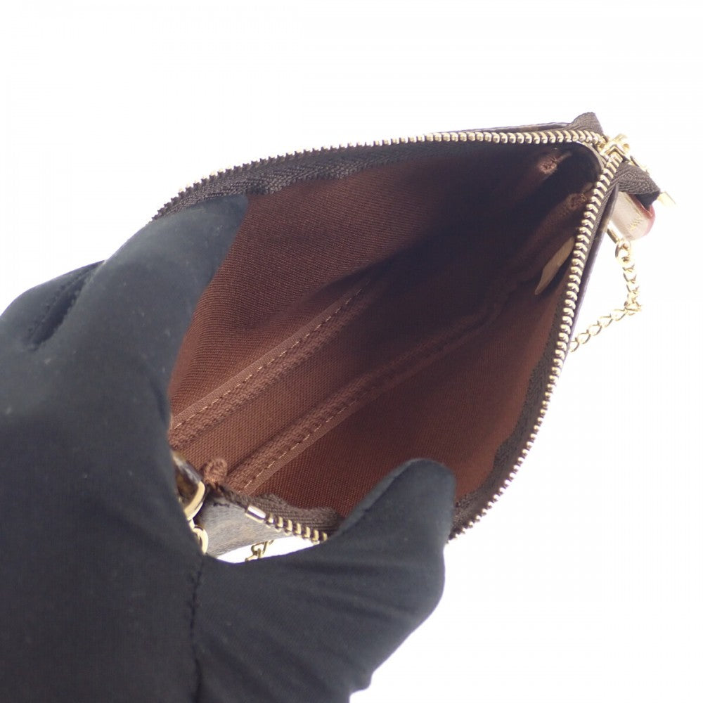 ルイヴィトン LOUIS VUITTON ミニ・ポシェット・アクセソワール M58009 モノグラム ポーチ ブラウン レディース【中古】【Sランク】