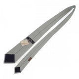 エルメス HERMES H織りタイ アップサイド・ダウン H033805T09 ネクタイ シルク グレー メンズ【中古】【SAランク】