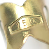 【中古】 K18 デザインジュエリー カメオ ブローチ K18イエローゴールド ブルー メノウ レディース【Aランク】