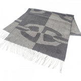 エルメス HERMES シェーヌ・ダンクル・オプティック H394070T_02 マフラー カシミヤ アントラサイト フランネルグレー メンズ【中古】【Sランク】