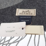 エルメス HERMES シェーヌ・ダンクル・オプティック H394070T_02 マフラー カシミヤ アントラサイト フランネルグレー メンズ【中古】【Sランク】