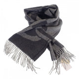 エルメス HERMES シェーヌ・ダンクル・オプティック H394070T_02 マフラー カシミヤ アントラサイト フランネルグレー メンズ【中古】【Sランク】