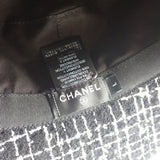 シャネル CHANEL ツイード バケット L ハット コットン ポリアミド ブラック レディース【中古】【Aランク】