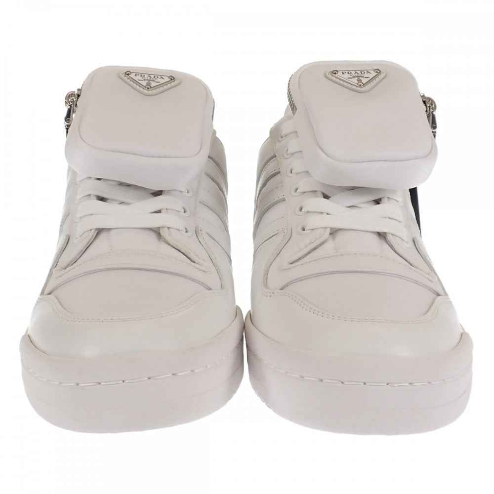 プラダ PRADA アディダス Re-Nylon フォーラム ローカット 2EG390 スニーカー ナイロン ホワイト メンズ【中古】【SAランク】