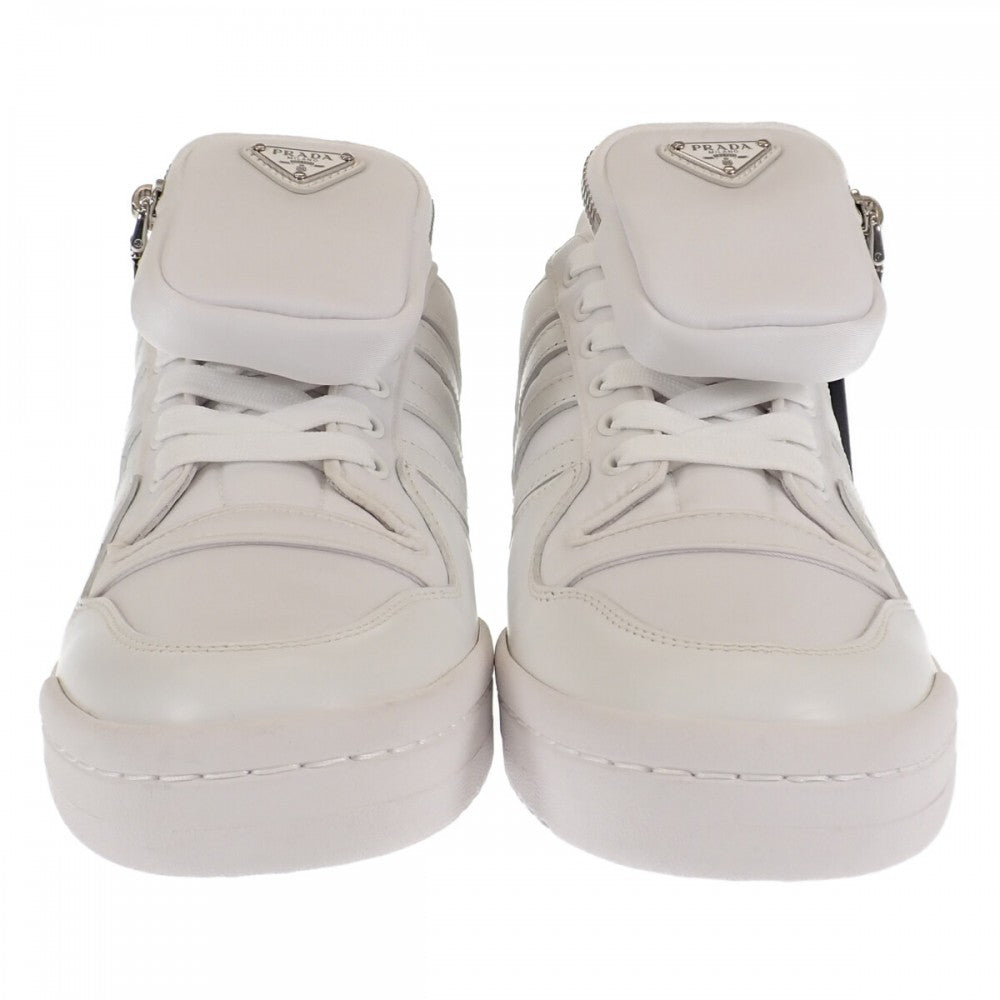 プラダ PRADA アディダス adidas Re-Nylon フォーラム ローカット 2EG390 スニーカー ナイロン ホワイト メンズ【中古】【SAランク】