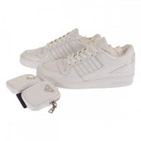 プラダ PRADA アディダス Re-Nylon フォーラム ローカット 2EG390 スニーカー ナイロン ホワイト メンズ【中古】【SAランク】