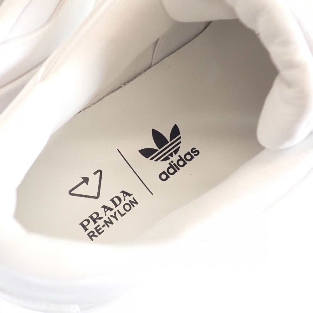 プラダ PRADA アディダス Re-Nylon フォーラム ローカット 2EG390 スニーカー ナイロン ホワイト メンズ【中古】【SAランク】