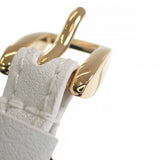 グッチ GUCCI 編み込み 684631_IAAA1_8078 ブレスレット レザー ホワイト ゴールド サイズS レディース【中古】【Aランク】