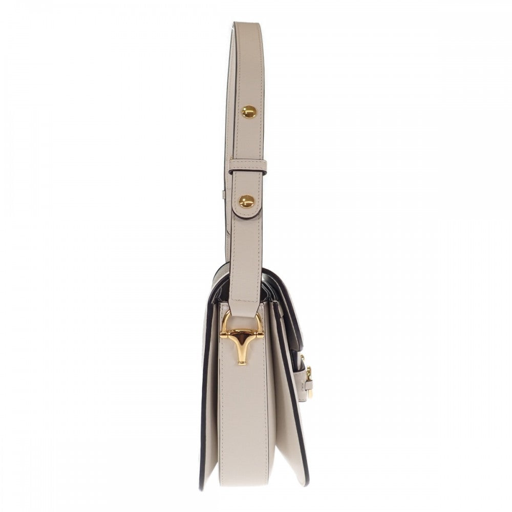 グッチ GUCCI ホースビット 1955 602204_92TCG_9761 ショルダーバッグ GGスプリームキャンバス レザー ベージュ エボニー ゴールド金具 レディース【中古】【SAランク】