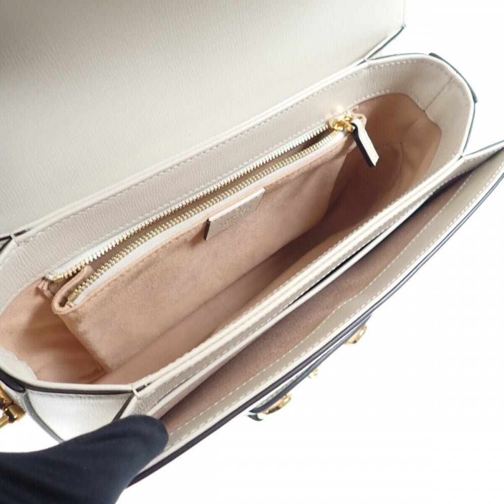 グッチ GUCCI ホースビット 1955 602204_92TCG_9761 ショルダーバッグ GGスプリームキャンバス レザー ベージュ エボニー ゴールド金具 レディース【中古】【SAランク】