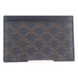 セリーヌ CELINE カードホルダー 10B702BQ4.38NO カードケース PVC カーフ ブラック レディース【中古】【Aランク】