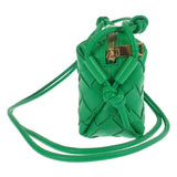 ボッテガヴェネタ BOTTEGA VENETA ミニループカメラバッグ イントレチャート 680254V1G113722 ショルダーバッグ ラムスキン パラキート レディース【中古】【Aランク】