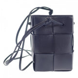 ボッテガヴェネタ BOTTEGA VENETA カセットミニクロスボディバケット 680217VCQC48837 ショルダーバッグ イントレチャート ブラック レディース【中古】【Aランク】