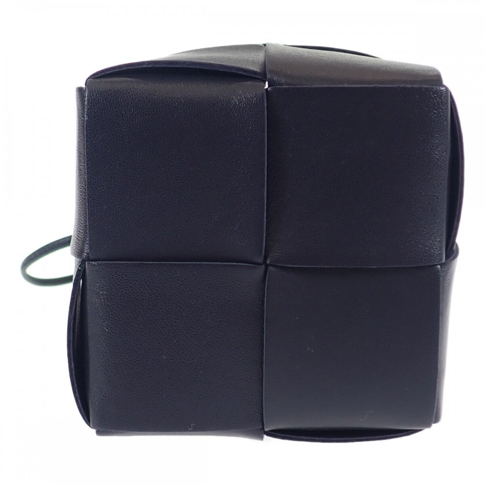 Bottega Veneta Cassette Mini Crossbody Bucket 680217VCQC48837 斜背包 イントレチャート 黑色 女款 【中古】【A級】