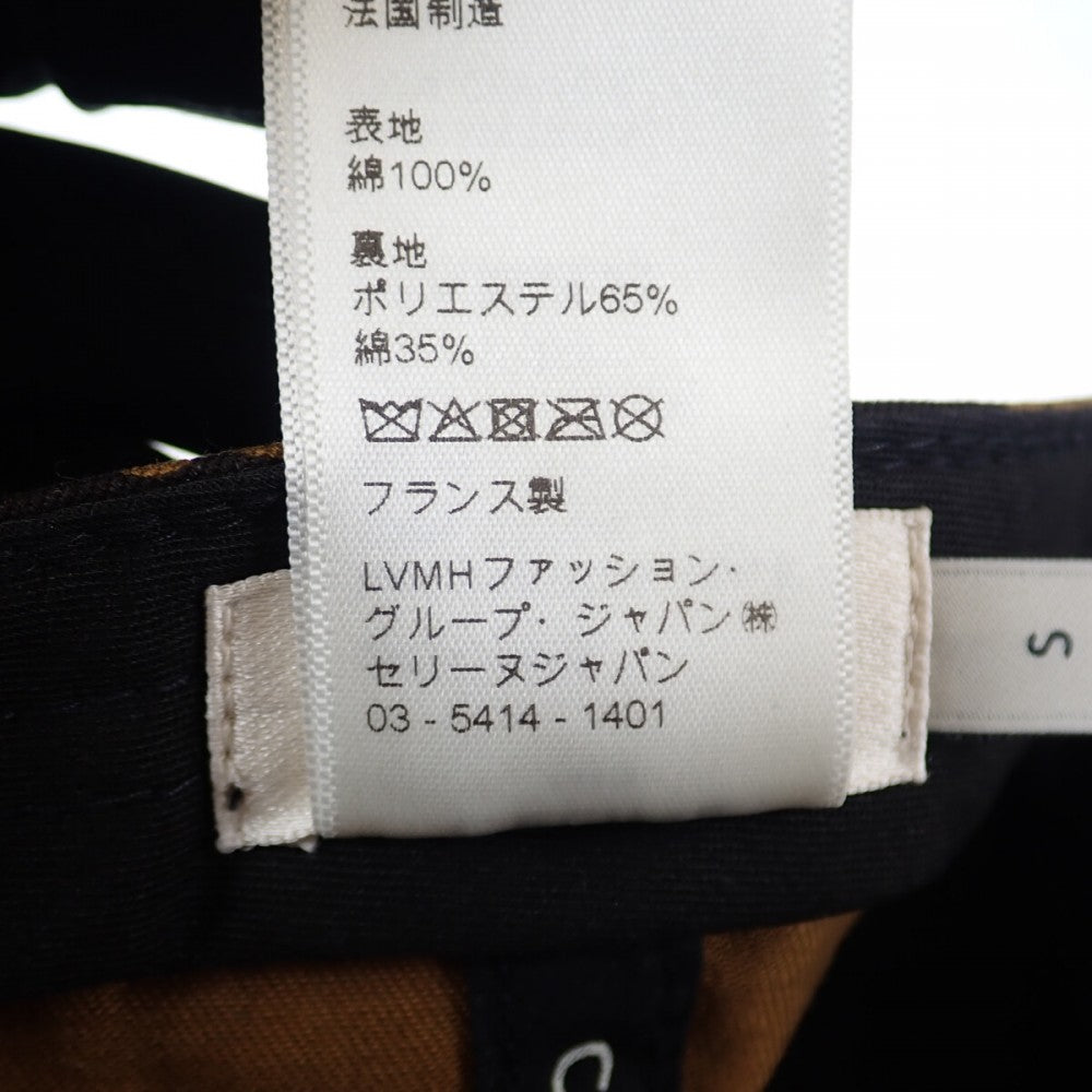 セリーヌ CELINE トリオンフモノグラム ベースボール S 2AUA1731O キャップ コットン ブラウン レディース【中古】【Aランク】