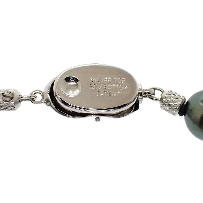 黒蝶パール ストリングス デザインジュエリー ネックレス シルバー925 レディース【中古】【Aランク】