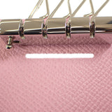 エルメス HERMES ベアン 4連 キーケース ヴォーエプソン モーヴシルベストル シルバー金具 レディース【中古】【SAランク】