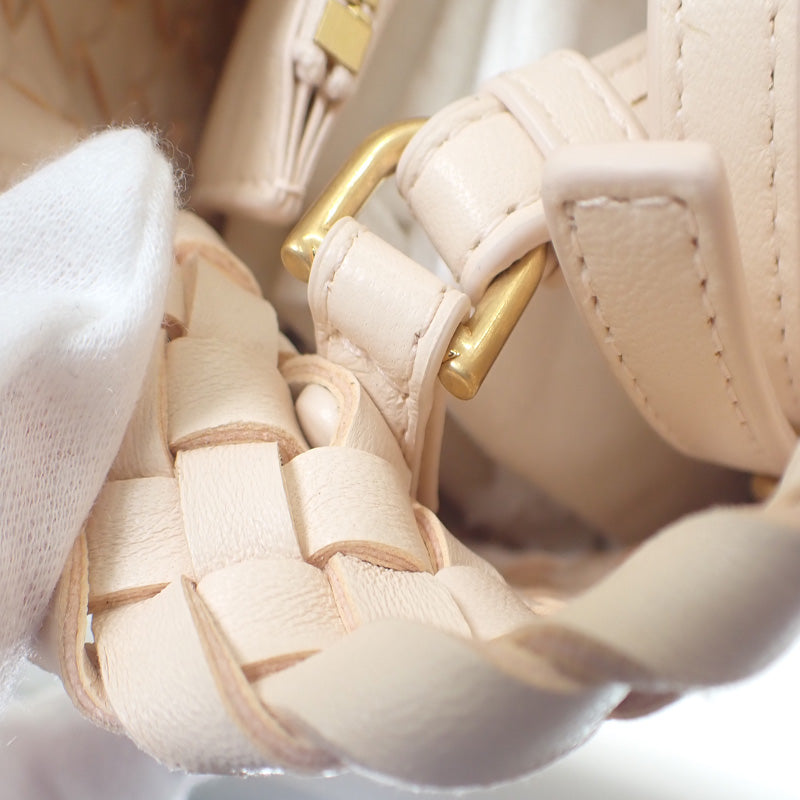 ボッテガヴェネタ BOTTEGA VENETA ミニ カバ 781670V1OW16917 2WAYバッグ ハンドバッグ ラムスキン ロータス レディース【中古】【Aランク】