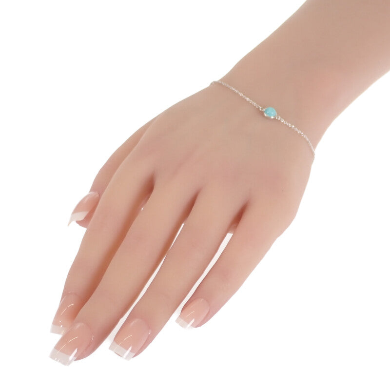 ティファニー TIFFANY&Co. エルサ・ペレッティ カラーバイザヤード 60140520 ブレスレット シルバー925 ターコイズ レディース【中古】【Aランク】