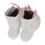 エルメス HERMES フレッシュ アンクルブーツ ハイカット シューズ 38 H222052Z_90370 スニーカー カーフ キルティングパラシュートファブリック ホワイト レディース【中古】【Sランク】