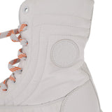 エルメス HERMES フレッシュ アンクルブーツ ハイカット シューズ 38 H222052Z_90370 スニーカー カーフ キルティングパラシュートファブリック ホワイト レディース【中古】【Sランク】