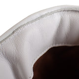 エルメス HERMES フレッシュ アンクルブーツ ハイカット シューズ 38 H222052Z_90370 スニーカー カーフ キルティングパラシュートファブリック ホワイト レディース【中古】【Sランク】