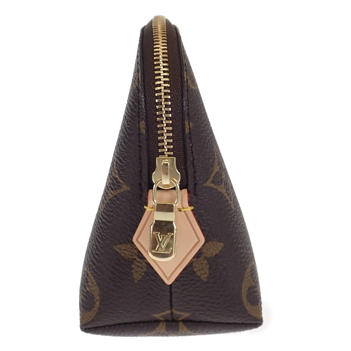 LOUIS VUITTON Pochette Cosmetic PM M47515 Monogram Pouch Brown Women's【Used】【S Rank】