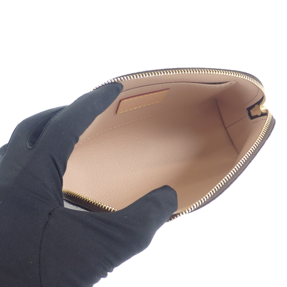 LOUIS VUITTON Pochette Cosmetic PM M47515 Monogram Pouch Brown Women's【Used】【S Rank】