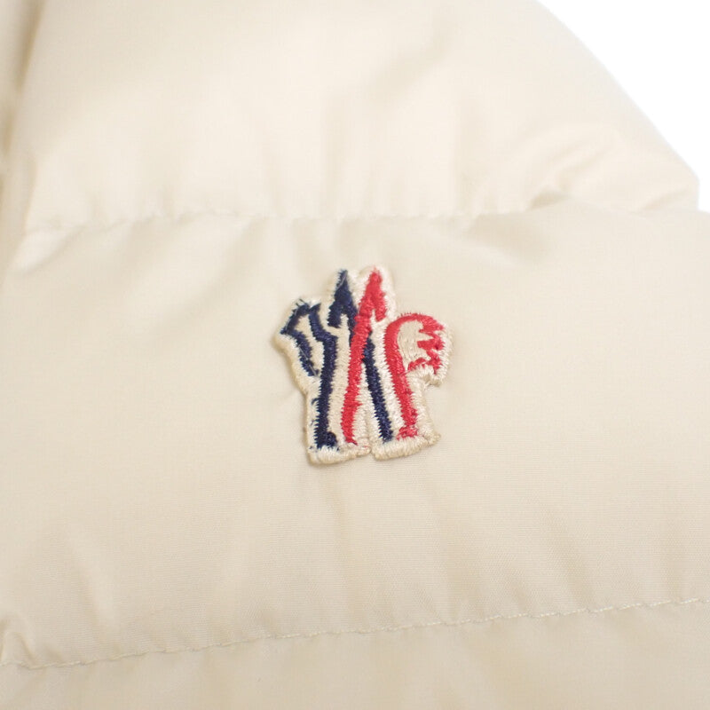 モンクレール MONCLER ショート 1 H20981A00053_5399E ダウンジャケット ナイロン シルバーフォックスファー アイボリー レディース【中古】【Aランク】