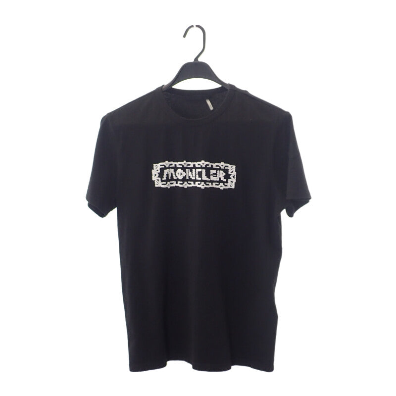 MAGLIA フロント刺繍ロゴTシャツ 半袖 トップス F10928C71110 8390T コットン ブラック Sサイズ  メンズ【ISEY【中古ブランド品通販ISEYA】