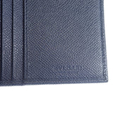 ブルガリ BVLGARI ブルガリ マン 283811 二つ折り財布 カーフ ネイビー メンズ【中古】【Aランク】